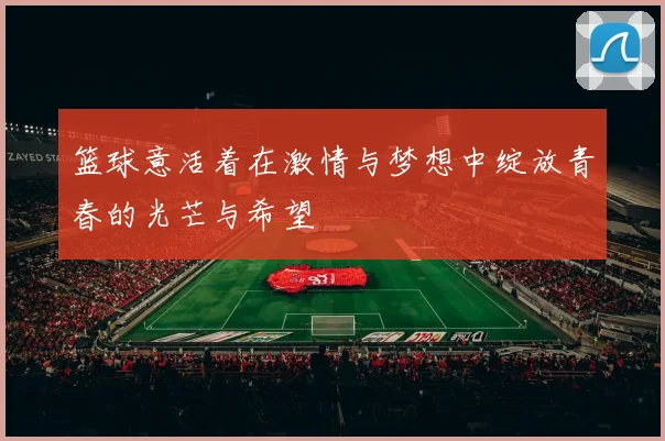 篮球意活着在激情与梦想中绽放青春的光芒与希望